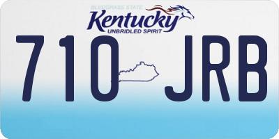 KY license plate 710JRB