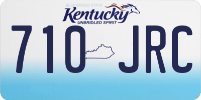 KY license plate 710JRC