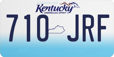KY license plate 710JRF
