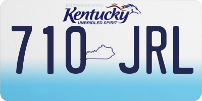 KY license plate 710JRL