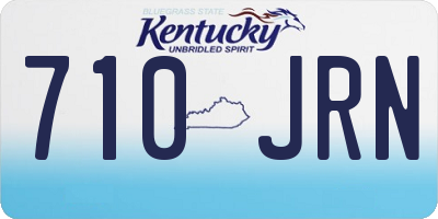 KY license plate 710JRN