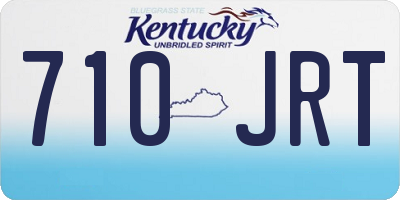 KY license plate 710JRT