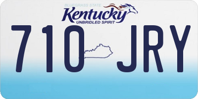 KY license plate 710JRY