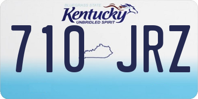 KY license plate 710JRZ