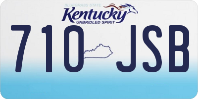 KY license plate 710JSB