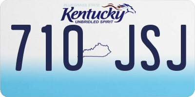 KY license plate 710JSJ