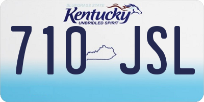 KY license plate 710JSL
