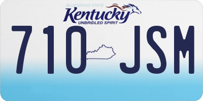 KY license plate 710JSM