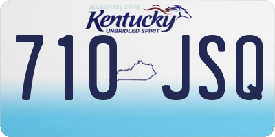 KY license plate 710JSQ