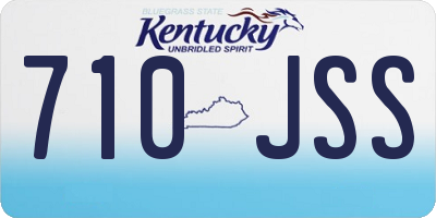 KY license plate 710JSS