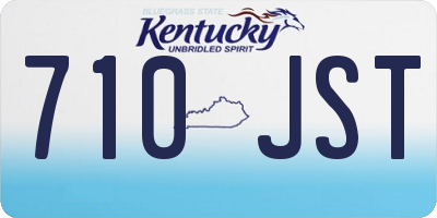 KY license plate 710JST