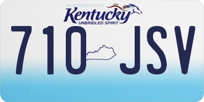 KY license plate 710JSV