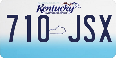 KY license plate 710JSX