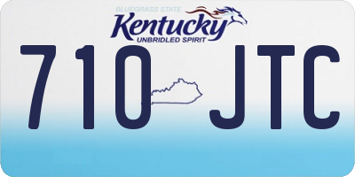 KY license plate 710JTC