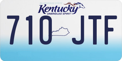 KY license plate 710JTF