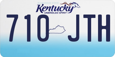 KY license plate 710JTH