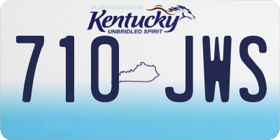 KY license plate 710JWS