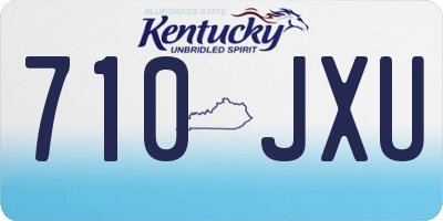 KY license plate 710JXU