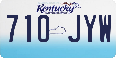 KY license plate 710JYW