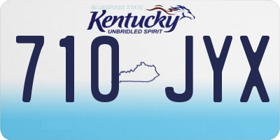 KY license plate 710JYX