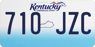 KY license plate 710JZC