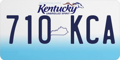 KY license plate 710KCA