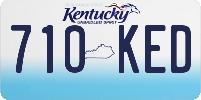 KY license plate 710KED