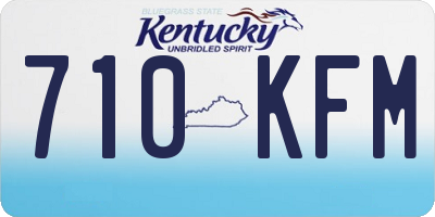 KY license plate 710KFM