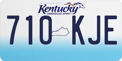KY license plate 710KJE