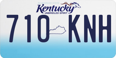 KY license plate 710KNH