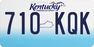 KY license plate 710KQK