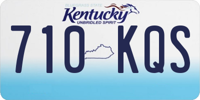KY license plate 710KQS