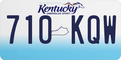 KY license plate 710KQW