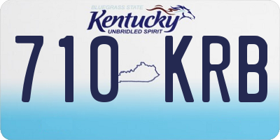 KY license plate 710KRB