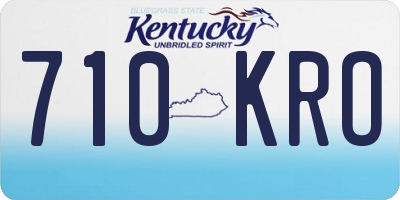KY license plate 710KRO