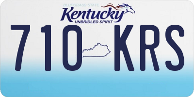 KY license plate 710KRS