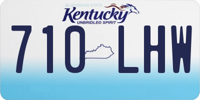 KY license plate 710LHW