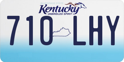 KY license plate 710LHY