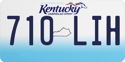 KY license plate 710LIH