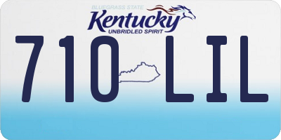 KY license plate 710LIL