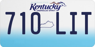 KY license plate 710LIT