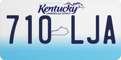 KY license plate 710LJA