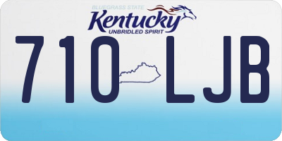 KY license plate 710LJB