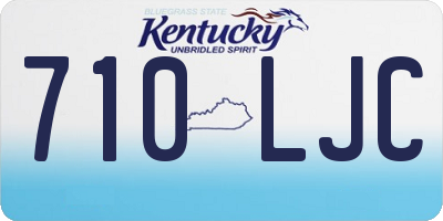 KY license plate 710LJC