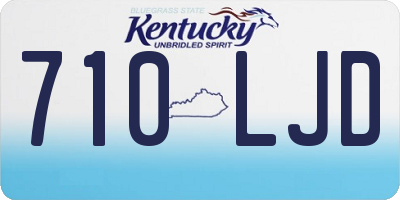 KY license plate 710LJD