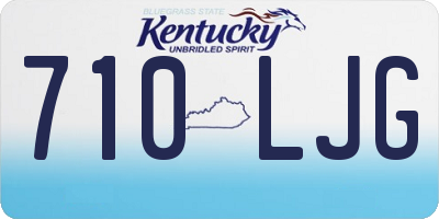 KY license plate 710LJG