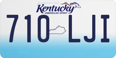 KY license plate 710LJI