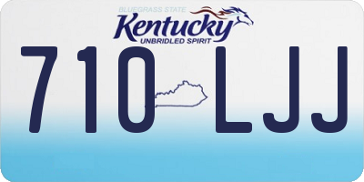 KY license plate 710LJJ