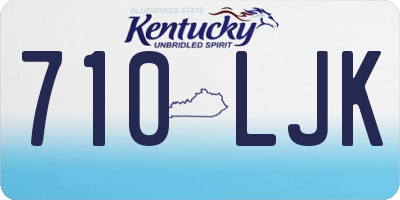 KY license plate 710LJK