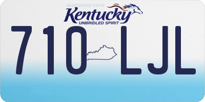 KY license plate 710LJL